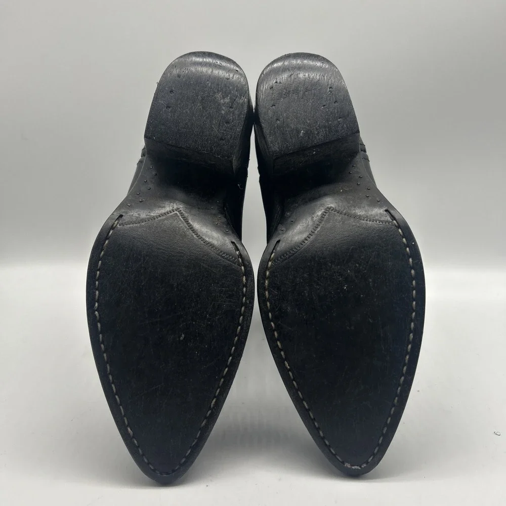 Old West‎ Cowboy Boots Kids 1 Leather Cowgirl Western